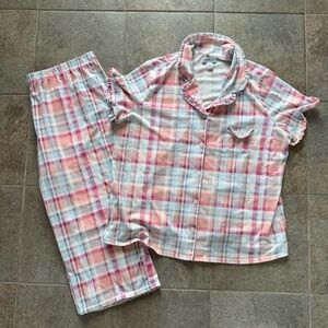 Kim Rogers Women’s Plaid Pajama Set Size XL